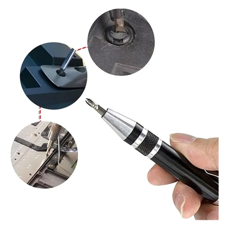 Mini Desatornillador Precision Perillero 8 Puntas Negro