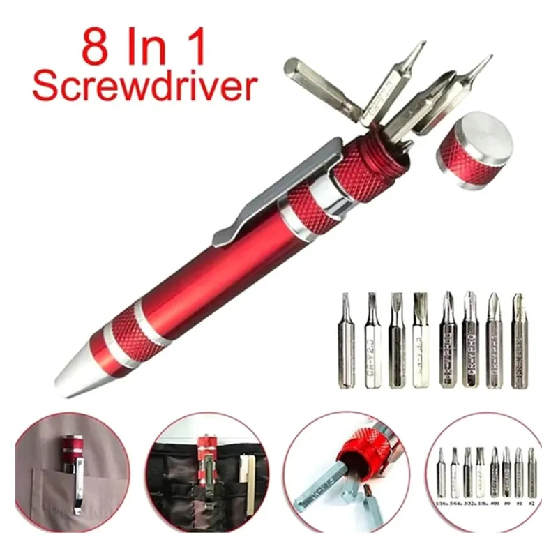 Mini Desatornillador Precision Perillero 8 Puntas Negro