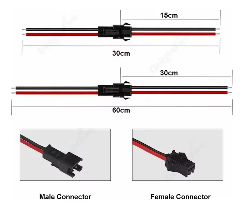 Pares Jst 2 Pines 15cm Tiras Led Pixel Digital Rgbic Y Monocromáticas Agua Corriendo