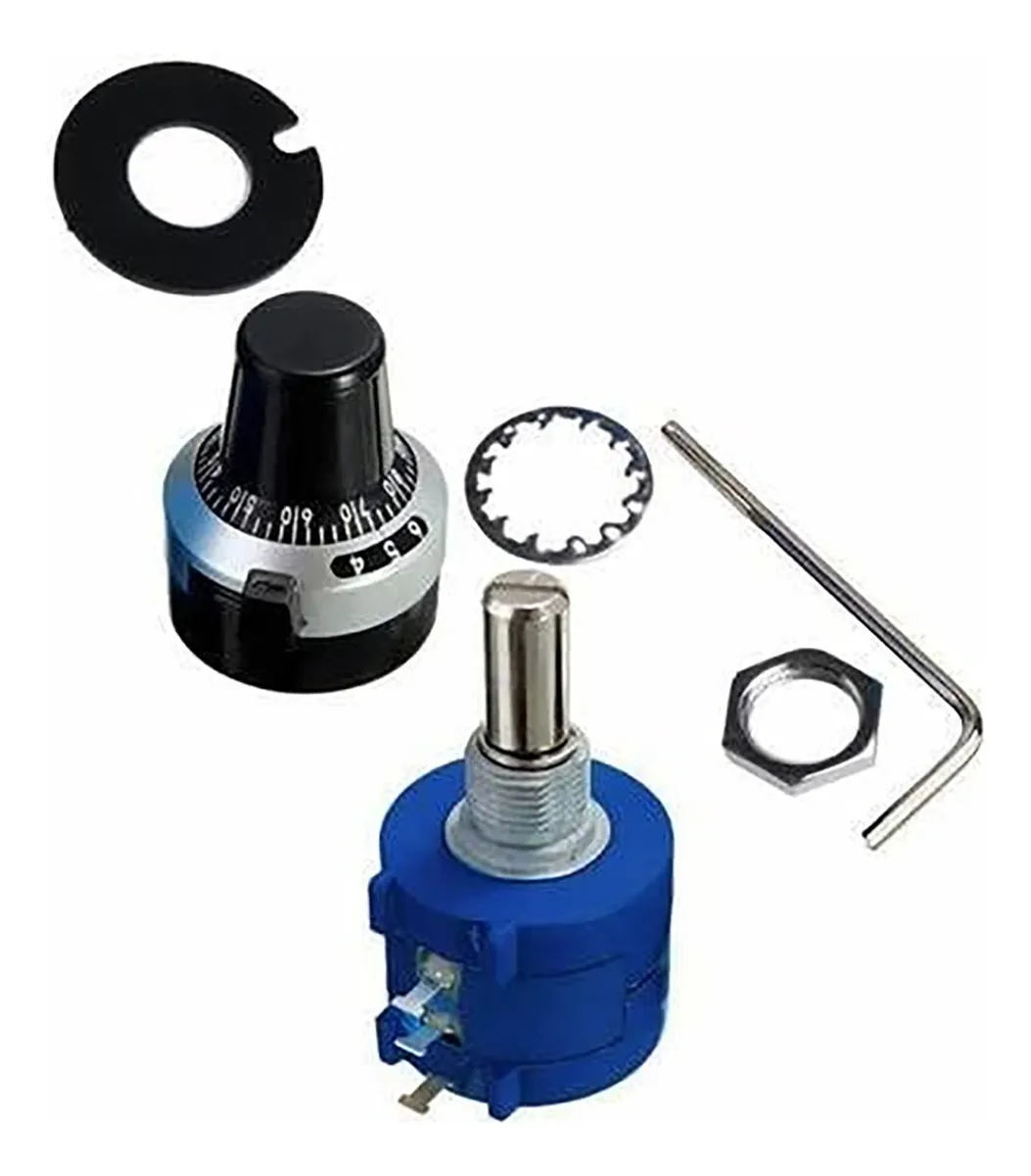 Potenciometro Precisión 10k 3590s Con Perilla 10 Vueltas