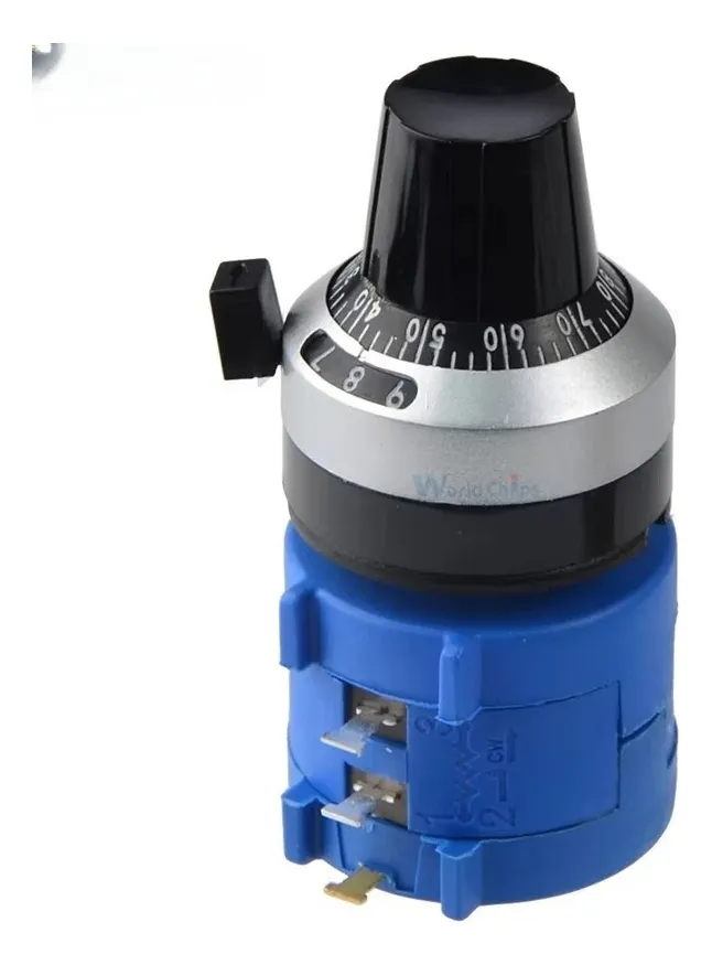 Potenciometro Precisión 10k 3590s Con Perilla 10 Vueltas