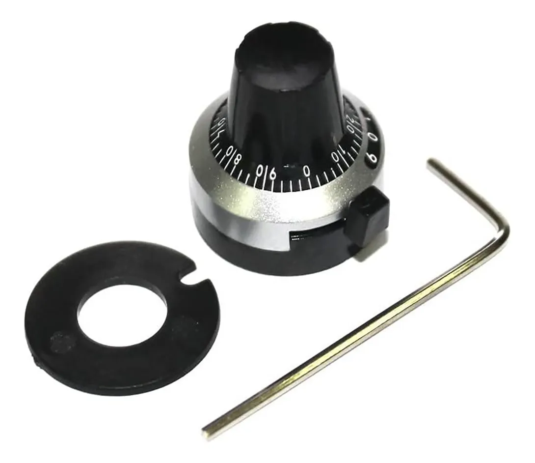 Potenciometro Precisión 10k 3590s Con Perilla 10 Vueltas