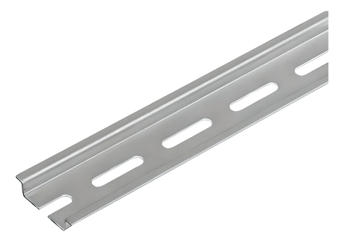 Riel Din 20 Centimetros Perforado 35mm Plateado