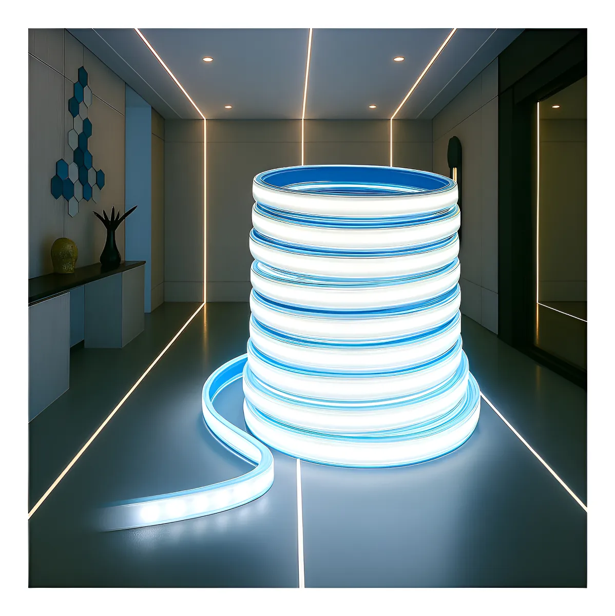 Rollo 5m Tira Led Cob Ws2811 Efecto Agua Corriendo 5m Blanco Frio