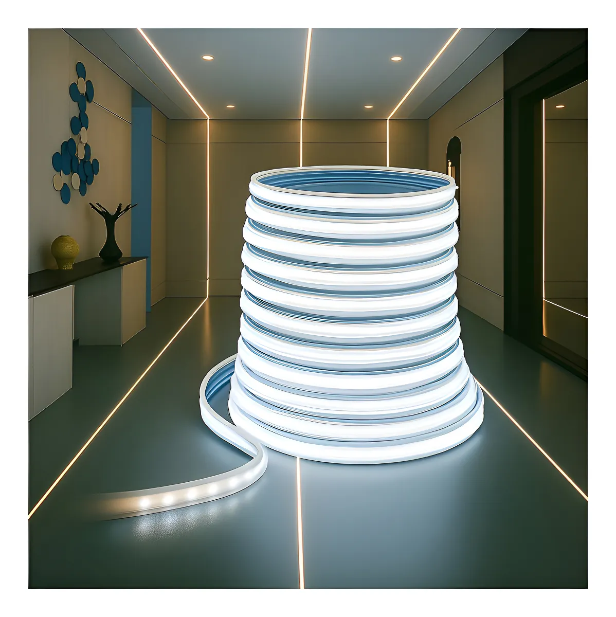 Rollo 5m Tira Led Cob Ws2811 Efecto Agua Corriendo Natural 5m Blanco Natural