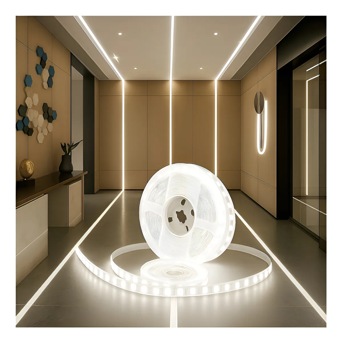 Rollo 5m Tira Led Secuencial Agua Corriendo Blanco Natural