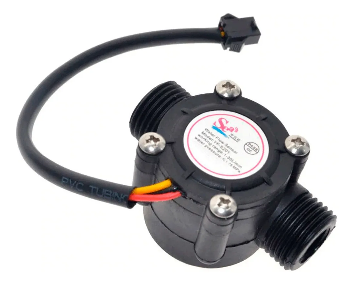 Sensor De Flujo De Agua Yf-s201 (efecto Hall), Arduino, Pic