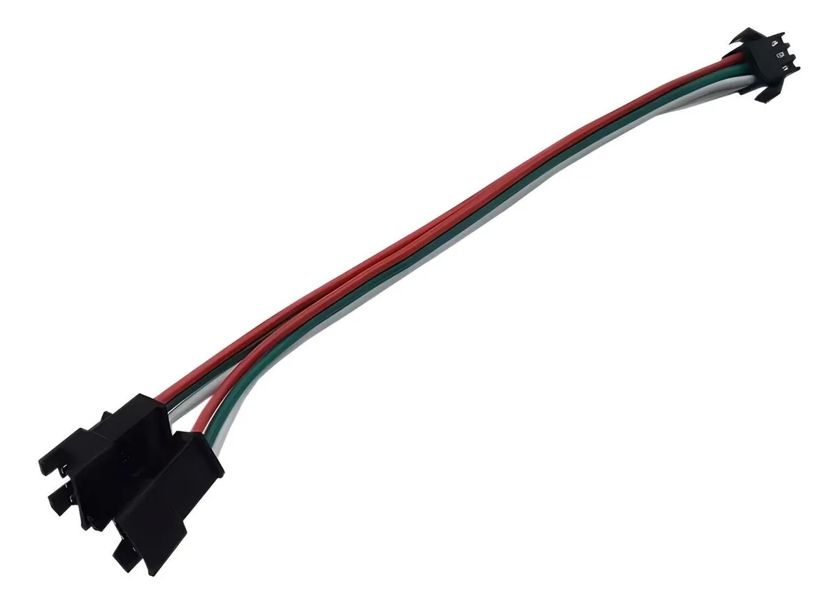 Splitter Conector 3 Pines Jst Pixel 1 Entrada 2 Salidas Rgbic