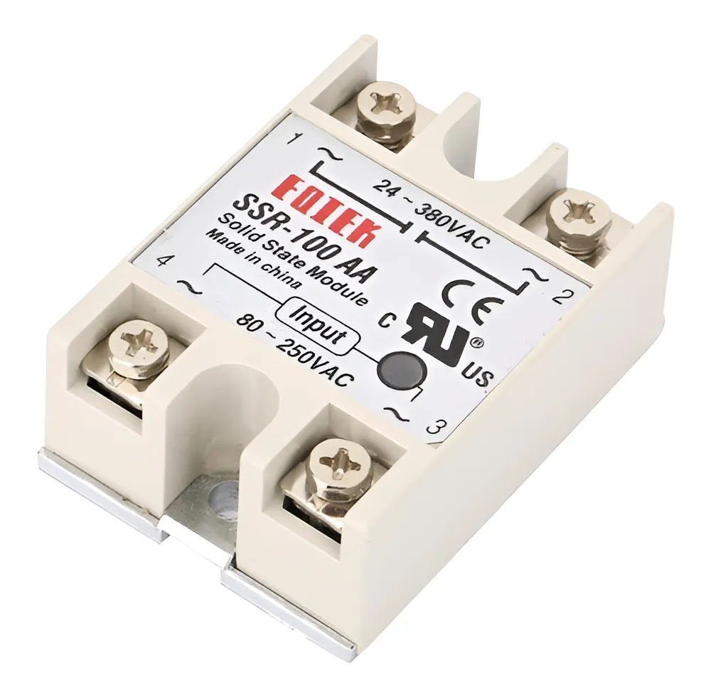 Ssr Relevador Estado Sólido 100 Amperes Ssr-100aa Fotek