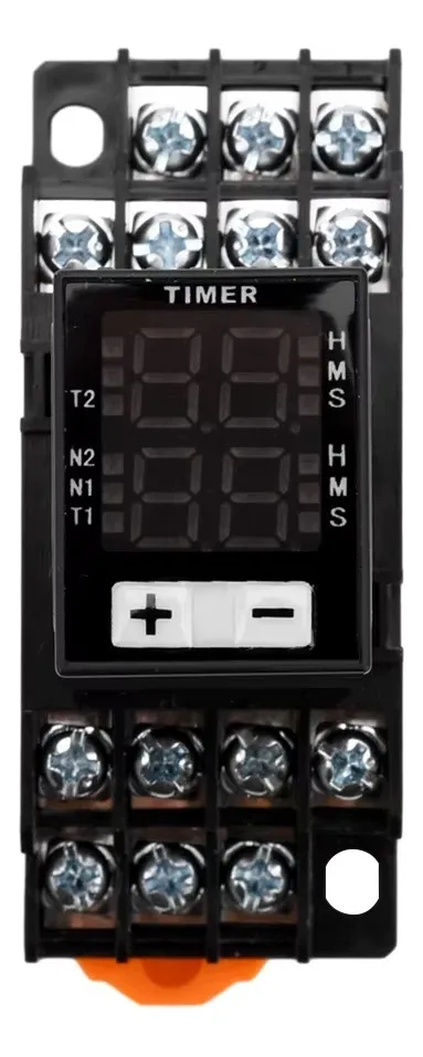 Timer Relay Relevador 24v Dual Digital 4 No 4 Nc