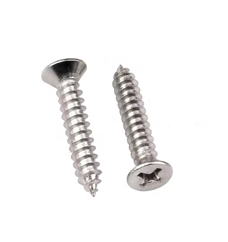 Tornillo Pija Cabeza Plana #10 Inoxidable 1 Pza